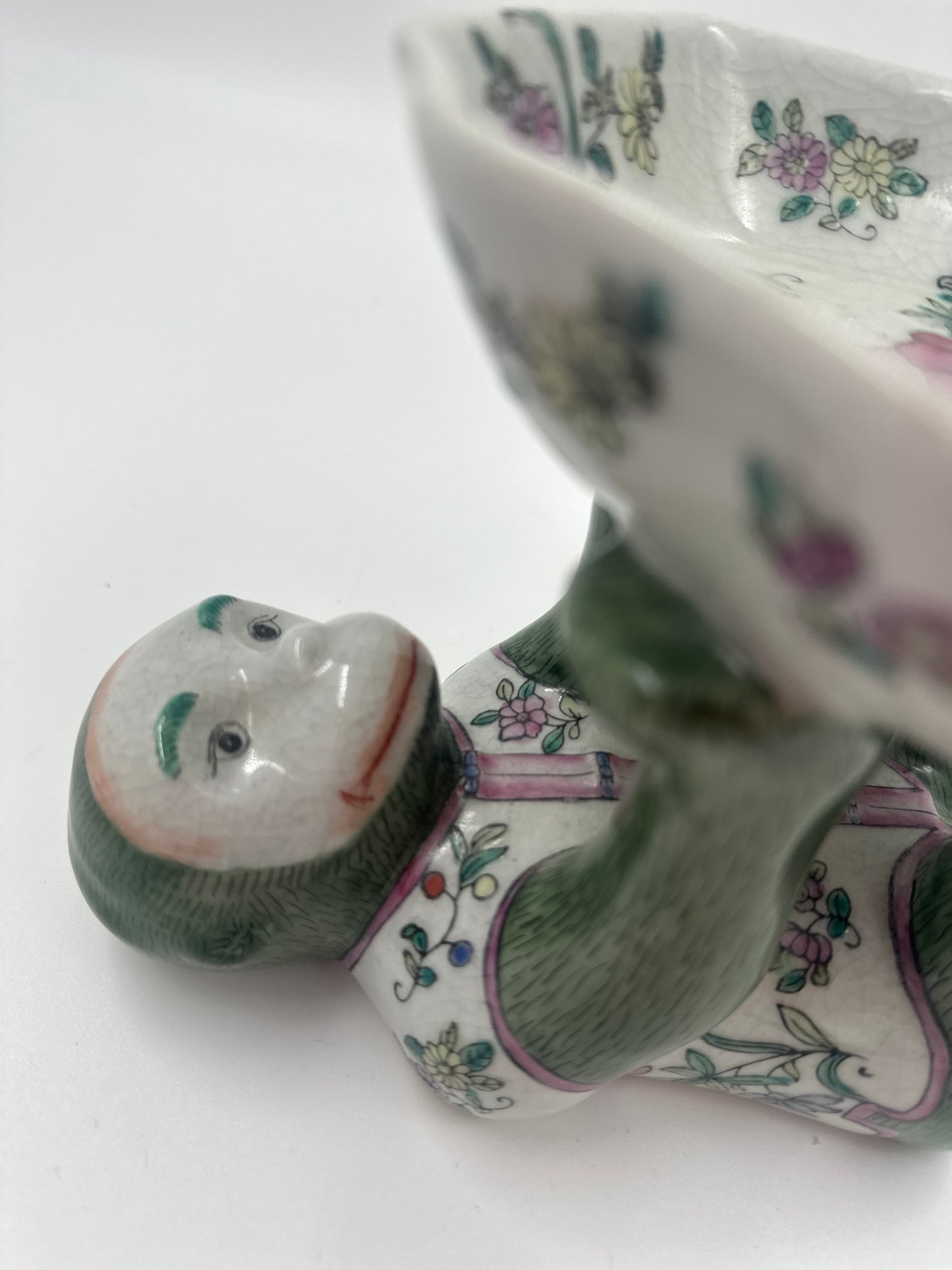 Vintage Chinoiserie Monkey Dish