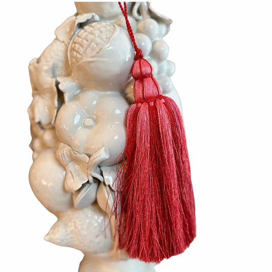 Decorative Tassel- Pink & Red 12"