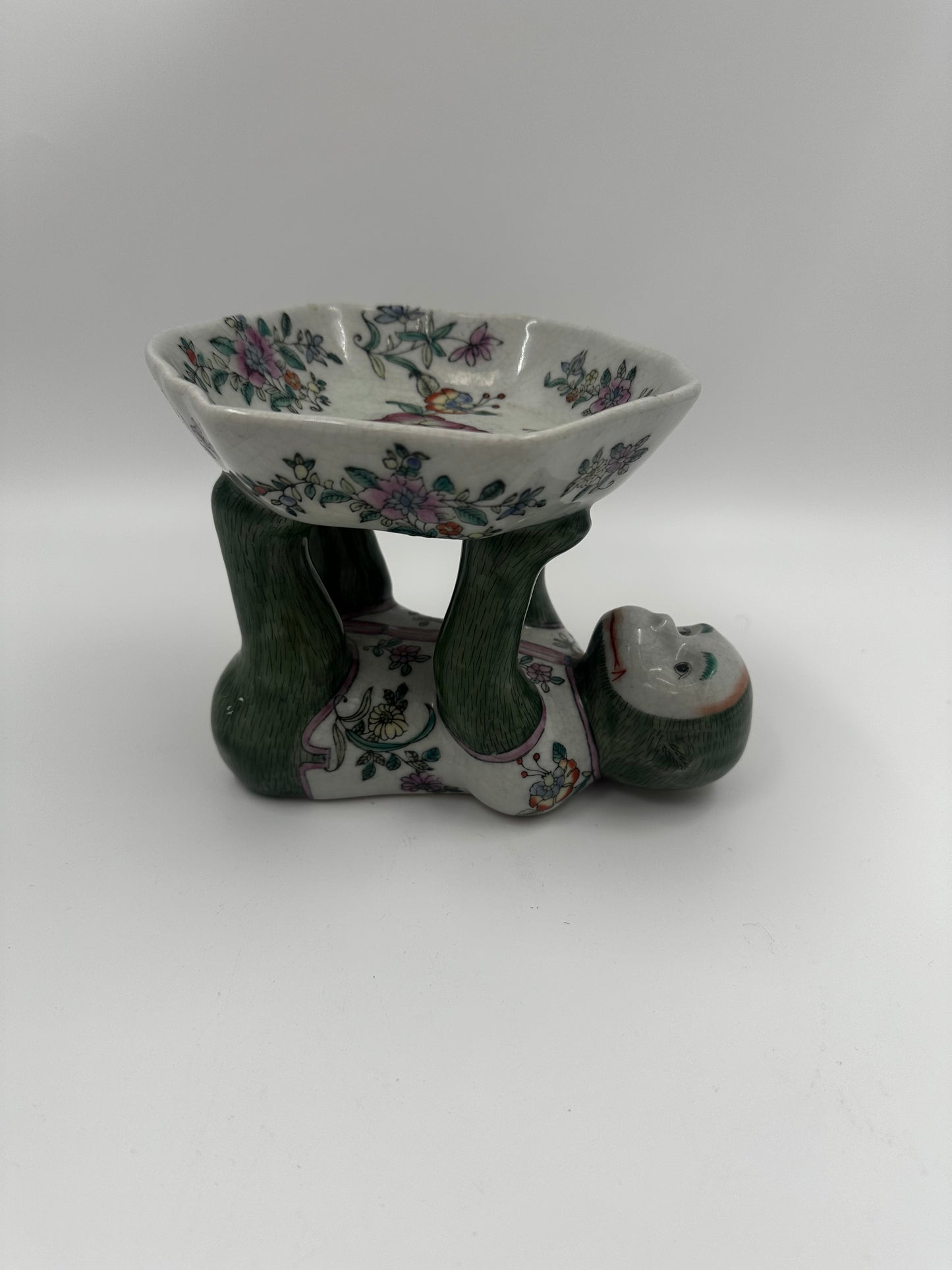 Vintage Chinoiserie Monkey Dish