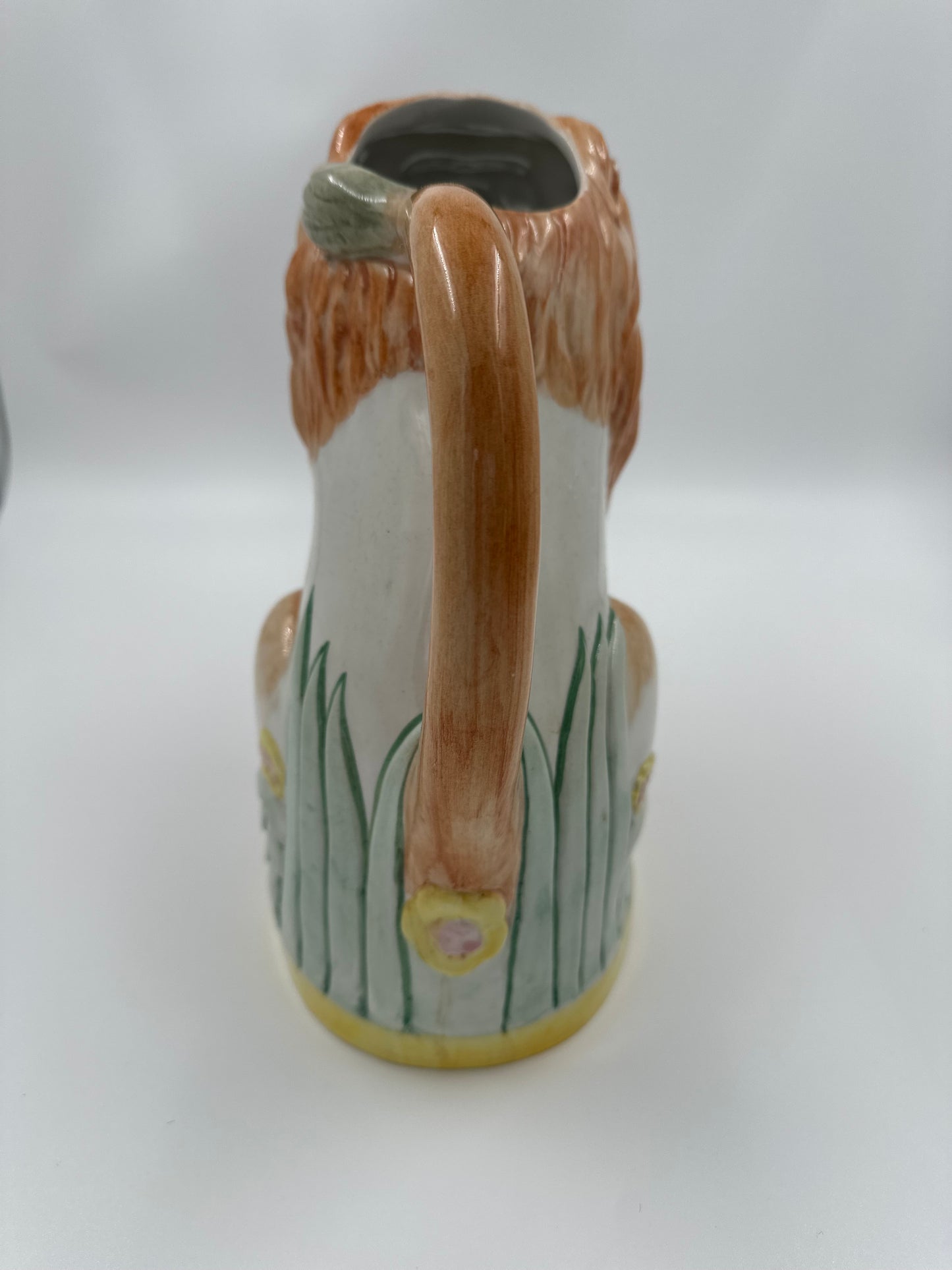 Italian Ceramic Lion PItcher by ceramicist Andrea West.