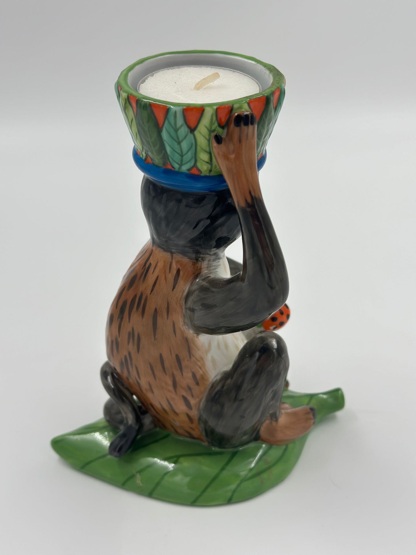 Vintage Lynn Chase Designs Monkey Business Candle Holder