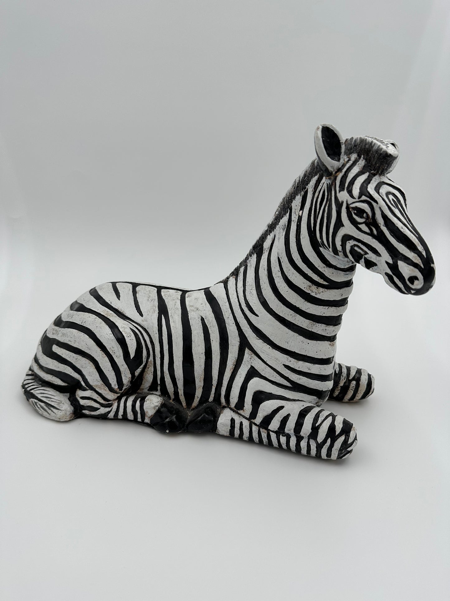 Vintage Mid Century Terracotta Zebra